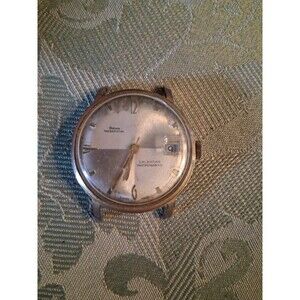 Watch Vtg Bolivia Presidential Mens Calendar Antimagnetic Swiss Made Not Working